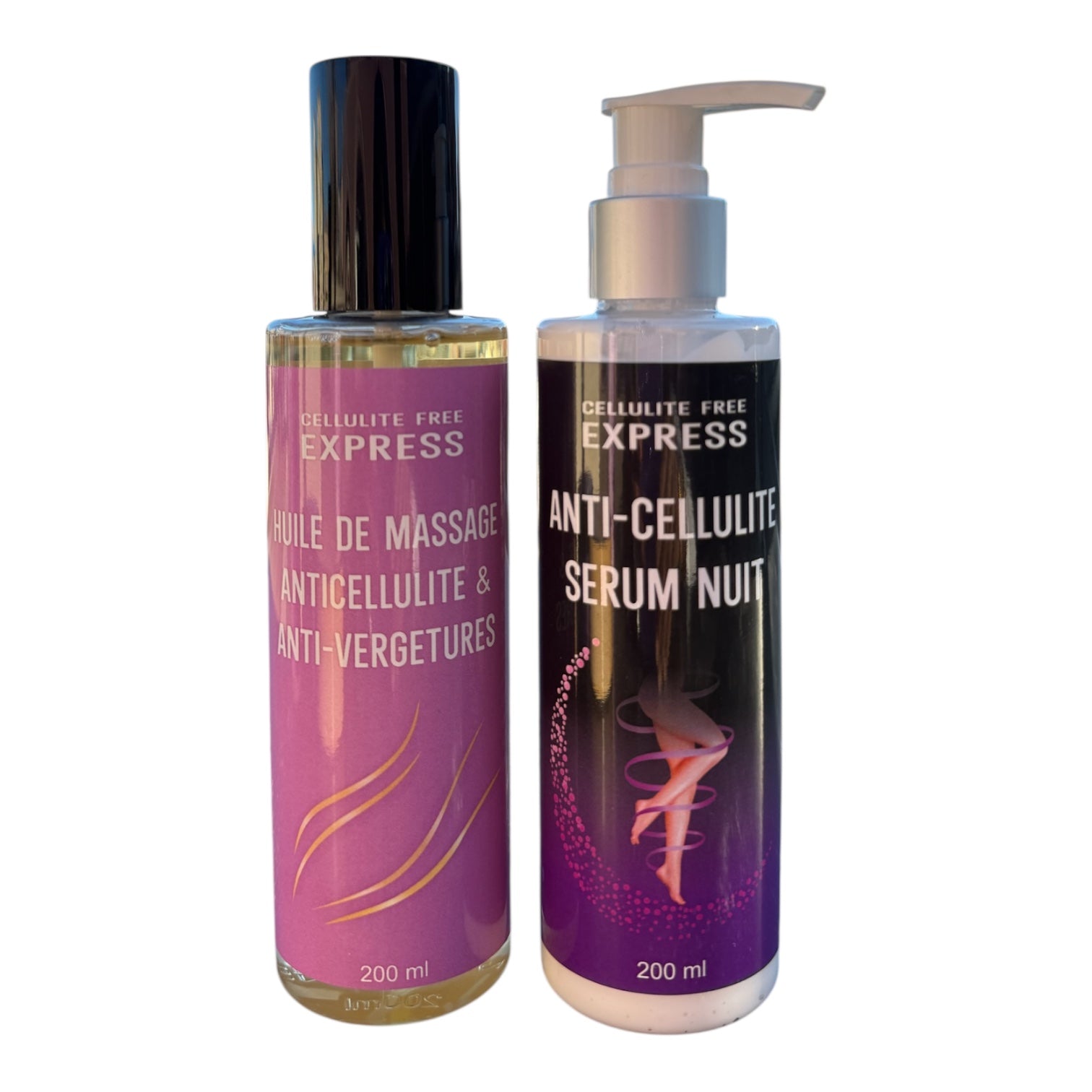 PACK INTENSIF CELLULITE & VERGETURES Sérum Nuit + Huile Anti-Cellulite & Anti-Vergetures