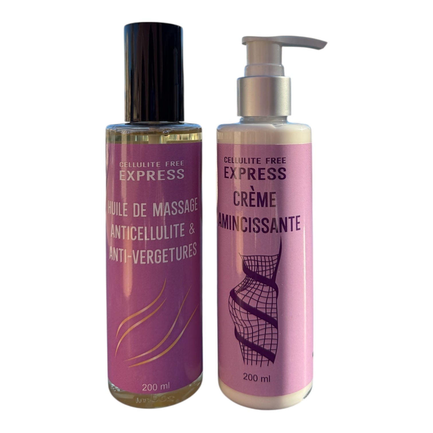 PACK VERGETURES & CELLULITE Crème Masseur + Huile Anti-Cellulite & Anti-Vergetures